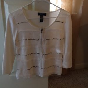 Lightweight sweater for cool evenings.